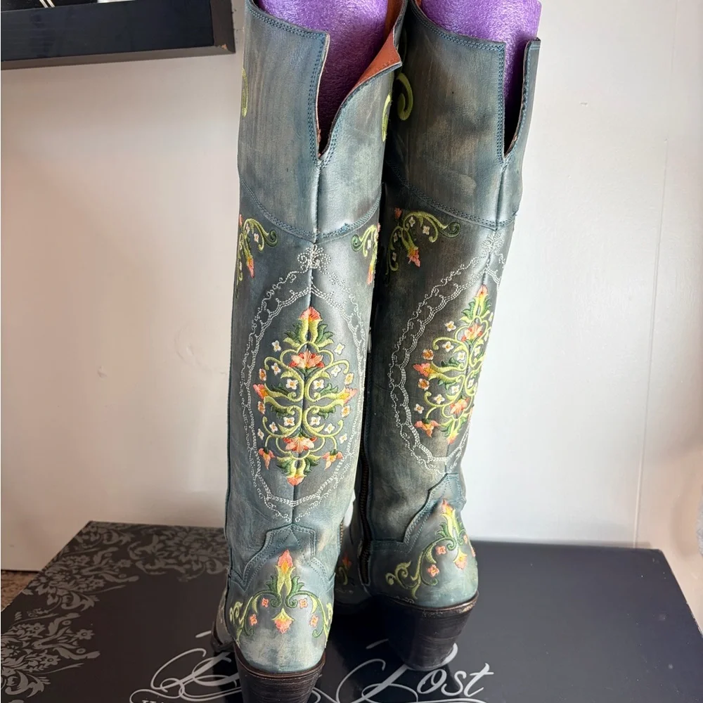 Dan Post Over the Knee Boots - Picture 4 of 9